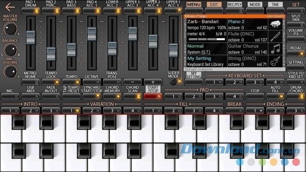 Ứng dụng đàn Organ trên mobile miễn phí ORG 2018 cho Android