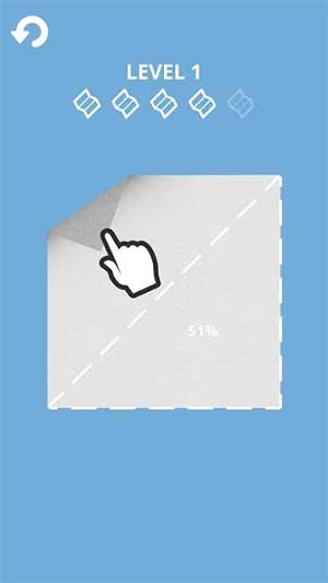 Gấp giấy theo hình nét đứt