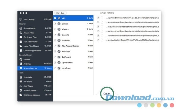 OS Cleaner 3 cho Mac ngăn chặn các virus nguy hiểm tấn công máy tính