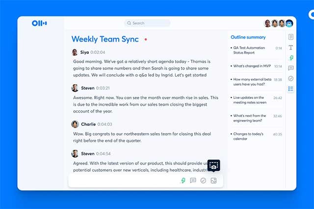 Chỉnh sửa và chia sẻ ghi chú, gắn thẻ người tham gia,...