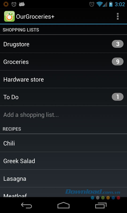 OurGroceries for Android