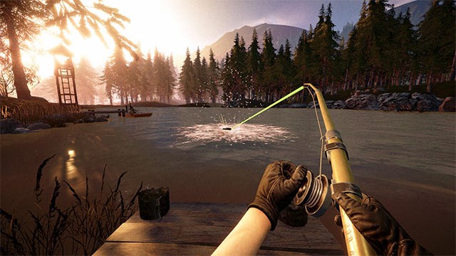 Out Fishing là game câu cá kinh dị trong khu rừng ma ám