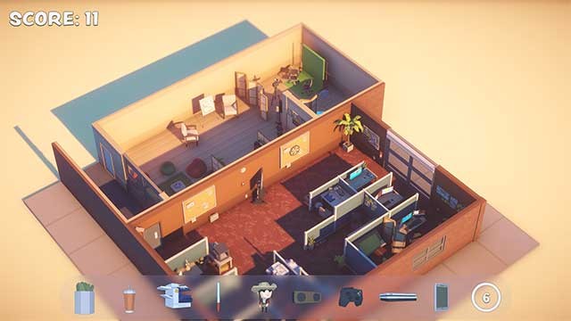 Vị trí đối tượng sẽ được thay đổi ngẫu nhiên cho mỗi lần chơi