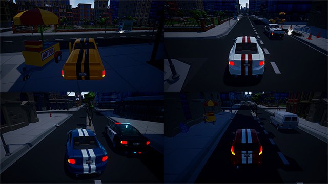 Đua xe ghép cặp online hoặc trên màn hình chia nhỏ