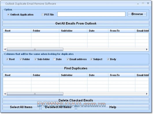 Outlook Duplicate Email Remove Software
