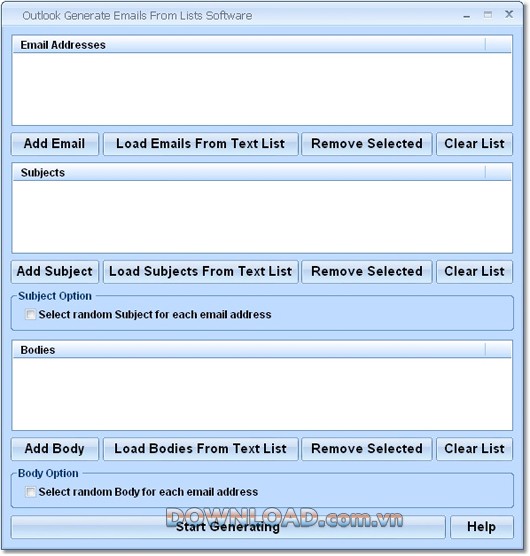 Outlook Generate Emails From Lists Software