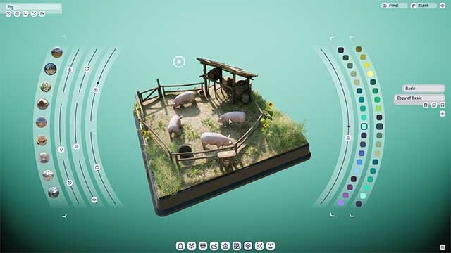 Định dạng địa hình, lắp ráp các công trình nhỏ và thêm đồ trang trí