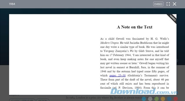 OverDrive cho phép xem trước sách