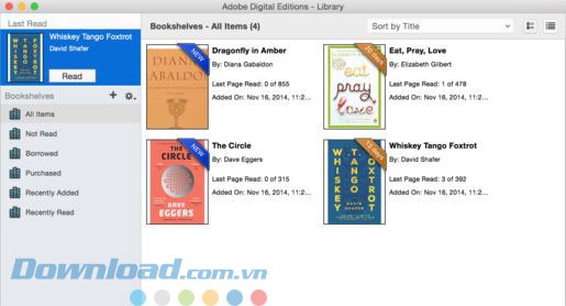 Cài đặt Adobe Digital Editions cho Mac