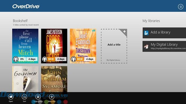 Tạo tủ sách cá nhân với OverDrive