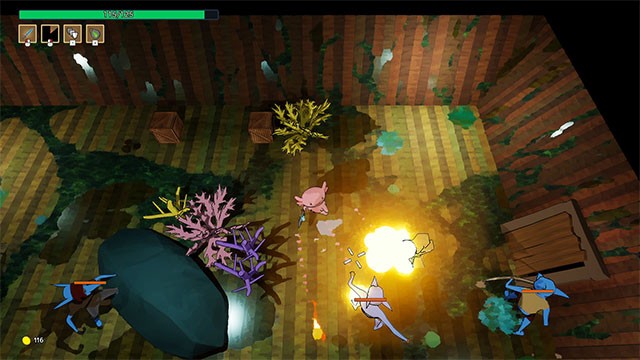 Chơi game Overworld Hero ở góc nhìn top-down giúp người chơi bao quát tất cả chiến trường