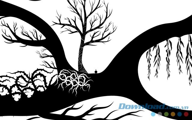 Chuyển đổi giữa hai màu đen trắng trong quá trình chơi game phiêu lưu mới OVIVO cho máy tính và Mac