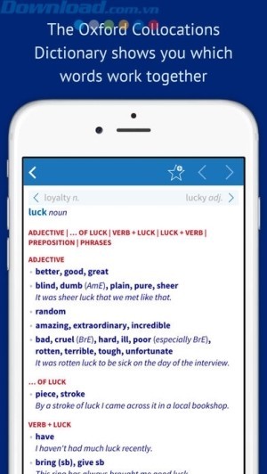 Từ điển Oxford Collocations Dictionary cho bạn biết các từ nào hay đi cùng nhau