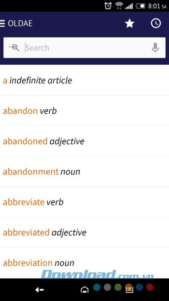 Tìm kiếm từ trên Oxford Learner’s Dictionary of Academic English