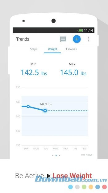 Pacer với giao diện mục Trends