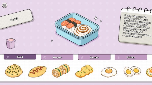 Pack my LunchBox là game giải đố đồ họa dễ thương