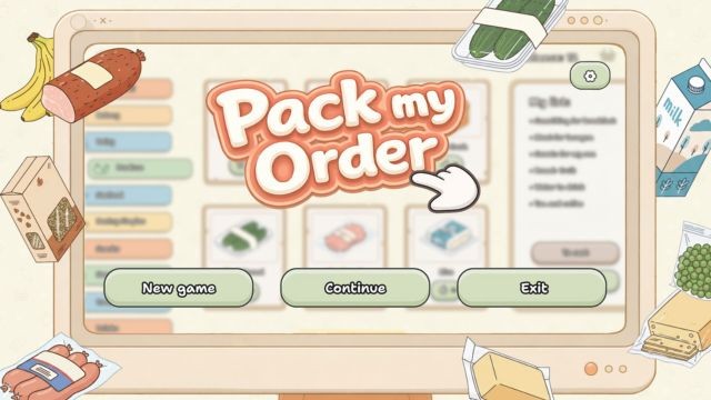 Pack my Order là game mô phỏng mua sắm online thư giãn, ấm cúng