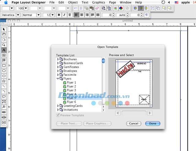 Page Layout Designer cho Mac