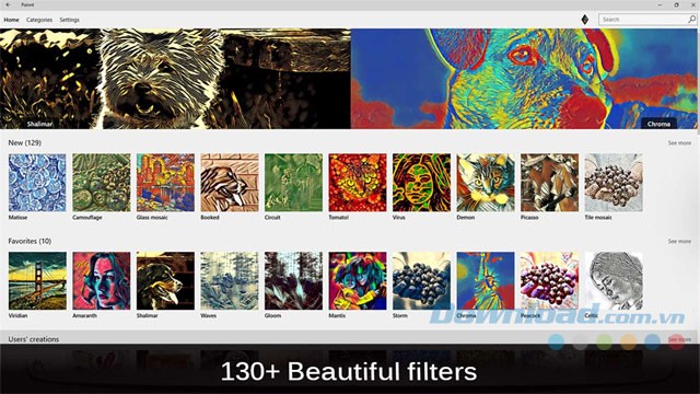 Bộ lọc ảnh tranh vẽ