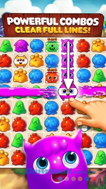 Giải phóng các combo mạnh mẽ trong game Paint Monsters