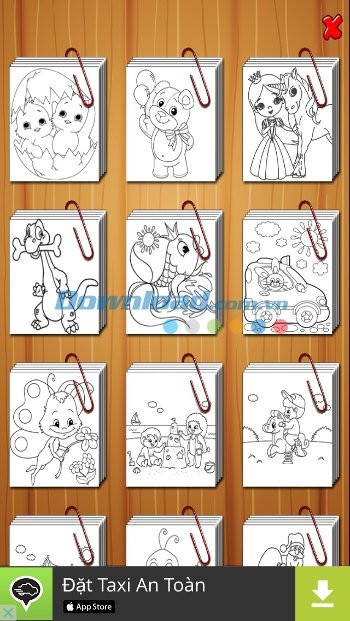 14 danh mục tranh tô màu