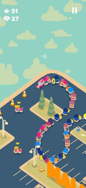 PAKO Caravan là game đua xe có cách chơi giống game rắn săn mồi