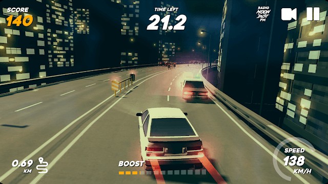 Lái xe tốc độ ở góc nhìn thứ nhất và cả thứ 3 trong game Pako Highway