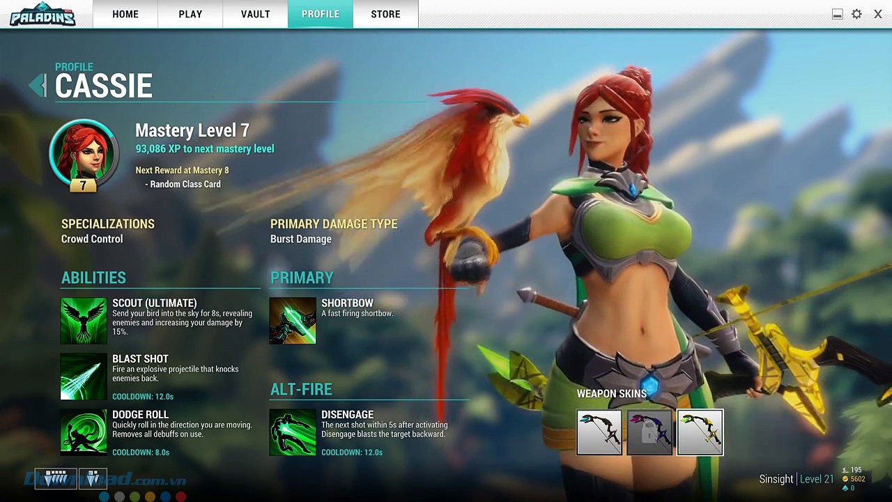 Thông số từng nhân vật