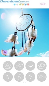 Thêm các nhãn dán dễ thương lên ảnh