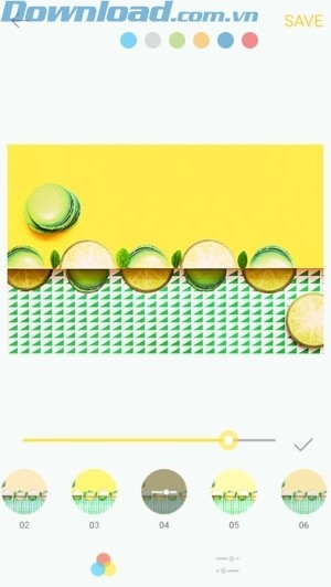 12 bộ lọc màu sắc rực rỡ