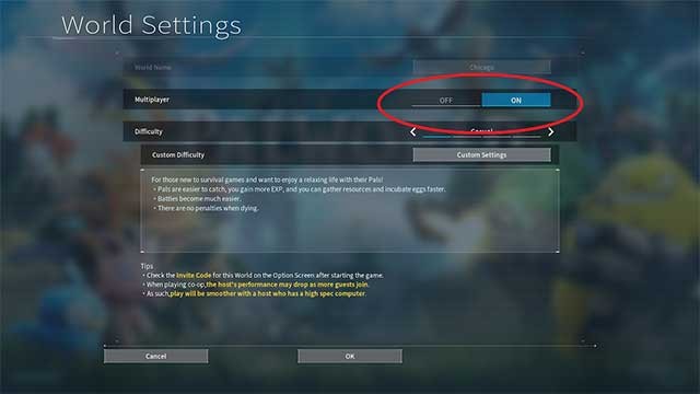 Bật tắt chế độ Multiplayer có thể giúp khắc phục lỗi