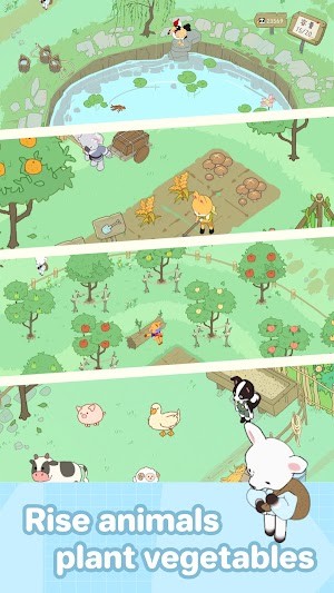 Nuôi động vật, trồng rau trên trang trại