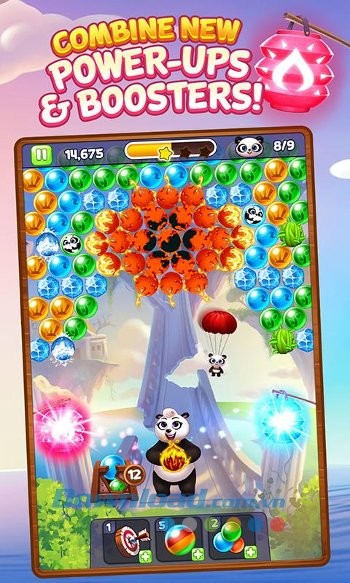 Các bổ trợ trong game Panda Pop