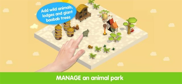 Quản lý công viên động vật trong game mô phỏng dành cho bé