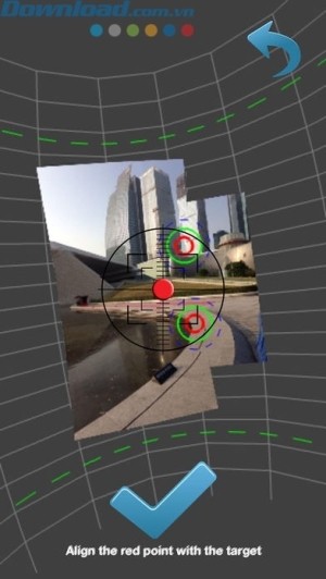 Chỉnh điểm đỏ vào đúng mục tiêu