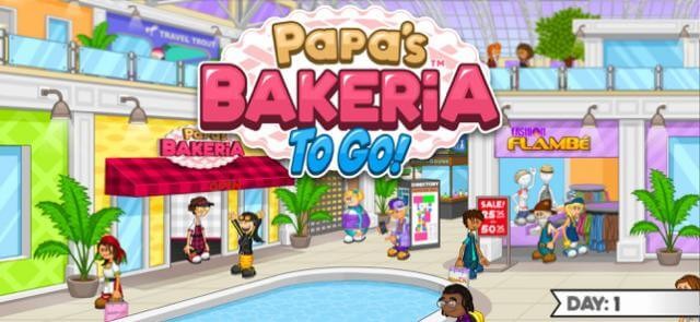 Quản lý tiệm bánh nướng của Papa Louie trong game Papa's Bakeria To Go!