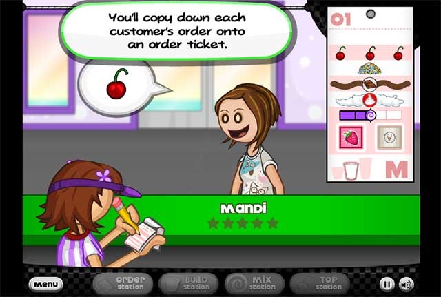 Papa's Freezeria là phiên bản game online miễn phí của Papa's Paleteria To Go!