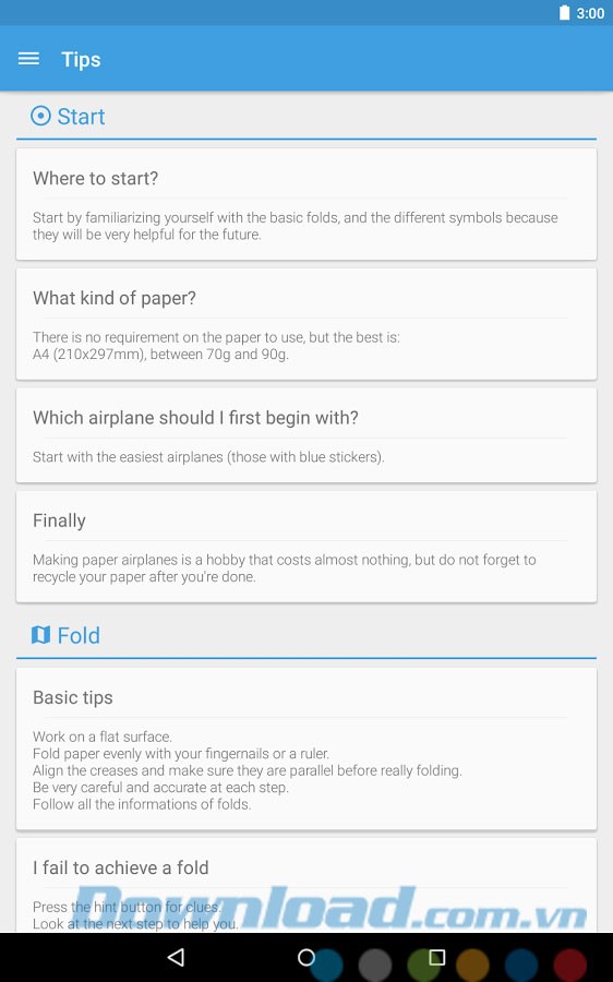 Thủ thuật gấp giấy