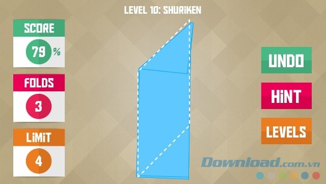 Gấp giấy theo chỉ dẫn