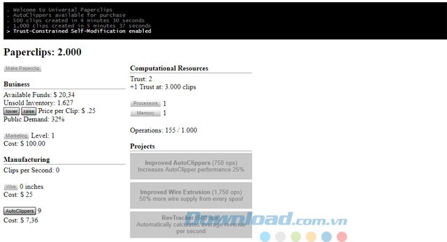 Mở khóa nhiều tính năng khi lên cấp