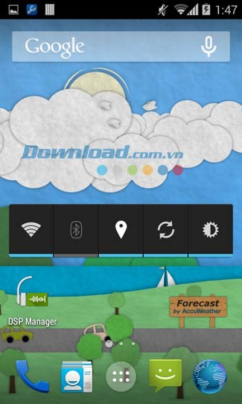 Paperland Live Wallpaper hỗ trợ thiết lập hình nền màn hình chủ