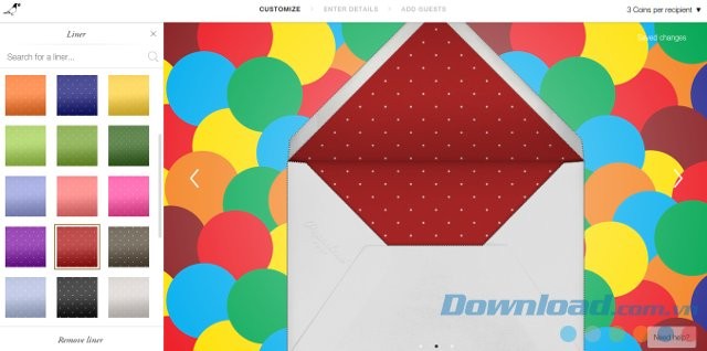 Thiết kế phần phong bì