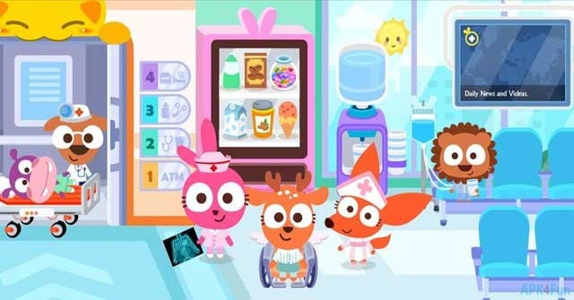 Tìm hiểu các hoạt động trong một bệnh viện thông qua game Papo Town: Hospital