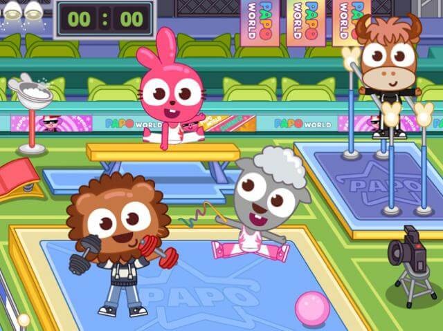 Tham gia đại học thể thao ở thị trấn Papo trong game Papo Town Sports Meet