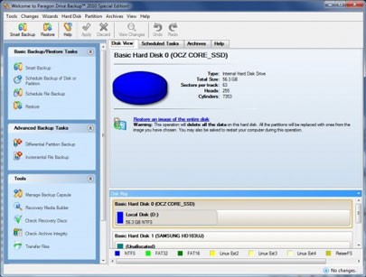 Paragon System Backup