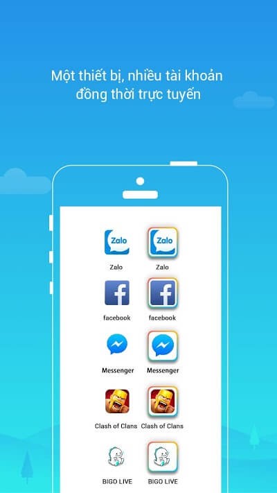 Giao diện Parallel Space cho Android