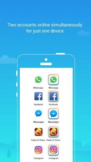 Parallel Space Lite cho phép ban đăng nhấp đồng thời 2 tài khoản của một ứng dụng trên cùng một thiết bị