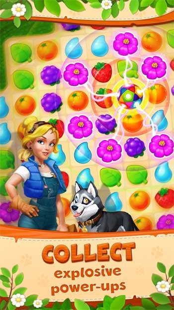 Thu thập các vật phẩm trợ giúp bằng cách kết nối nhiều hơn 4 item giống nhau