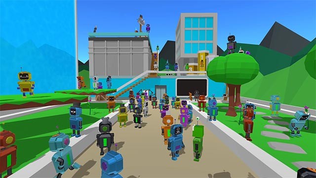 Party Bot là cuộc chiến sinh tồn giữa 100 robot thông minh và nhạy bén