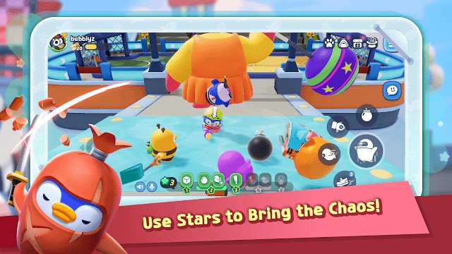 Party Pop Bubblyz cho bạn tham gia vào những màn hỗn loạn vui nhộn tại Penguin Park